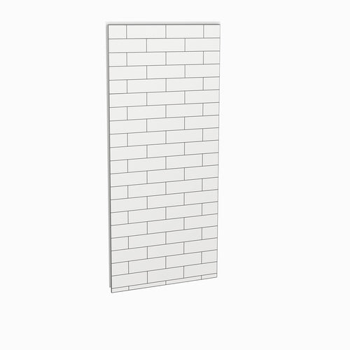 Utile 36 in. Composite Direct-to-Stud Side Wall in Metro Tux