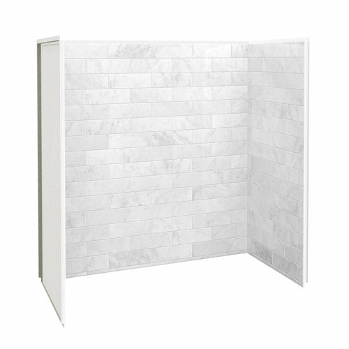 Utile 6032 Composite Direct-to-Stud Three-Piece Tub Wall Kit in Metro Tux