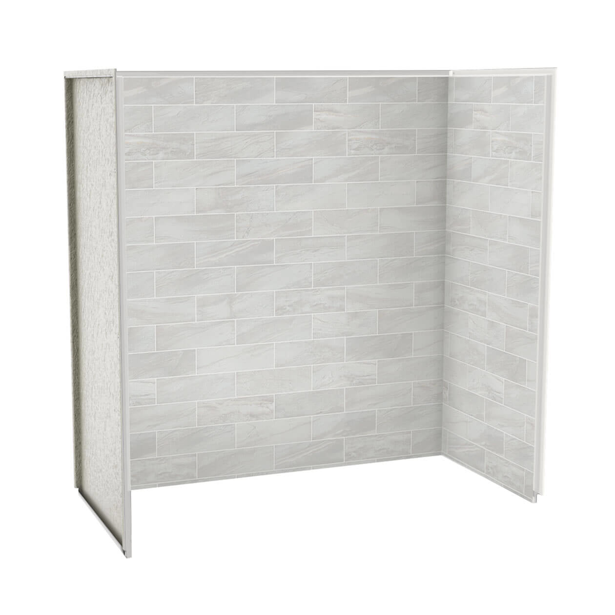 Utile 6030 Composite Direct-to-Stud Three-Piece Tub Wall Kit in Metro Tux
