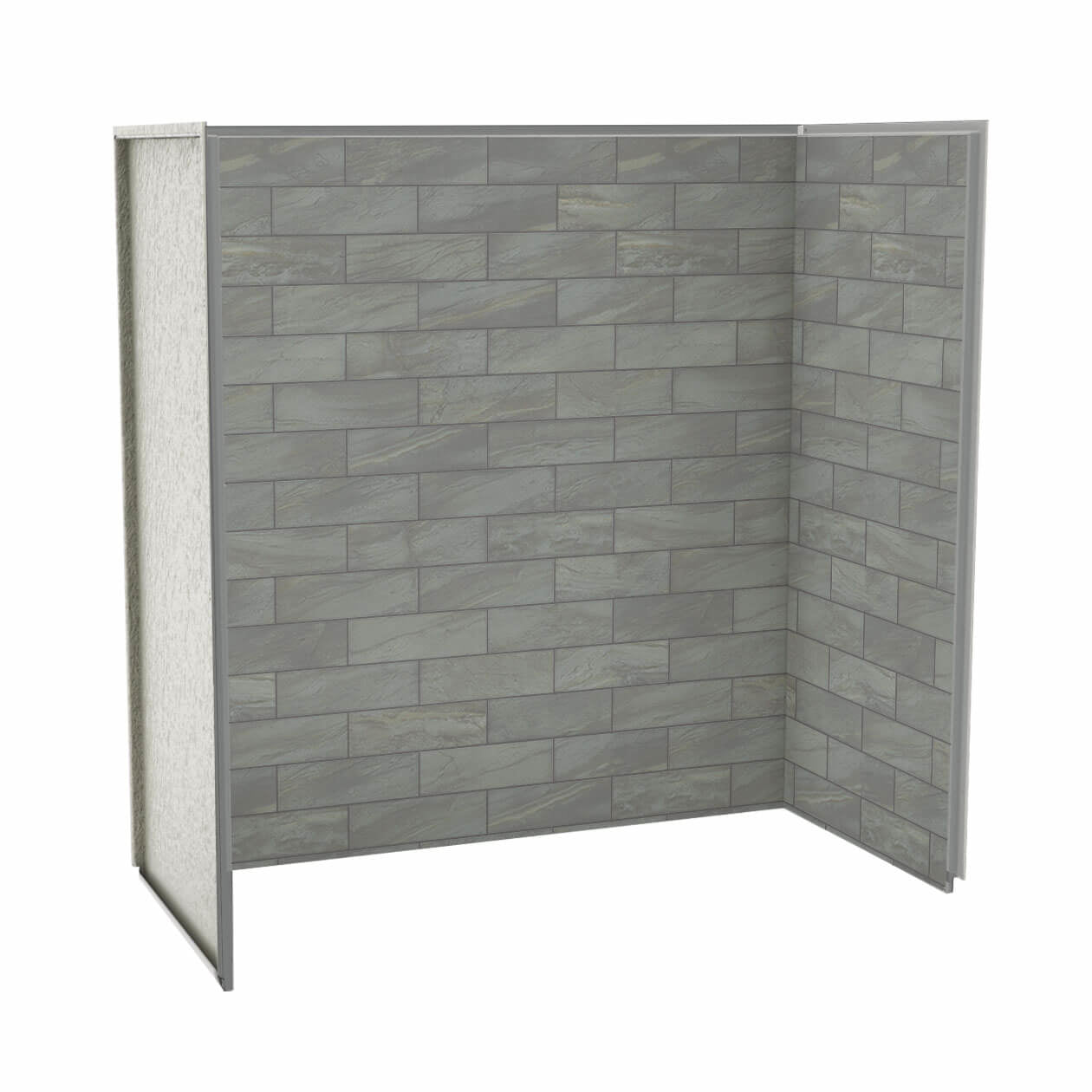Utile 6030 Composite Direct-to-Stud Three-Piece Tub Wall Kit in Metro Tux