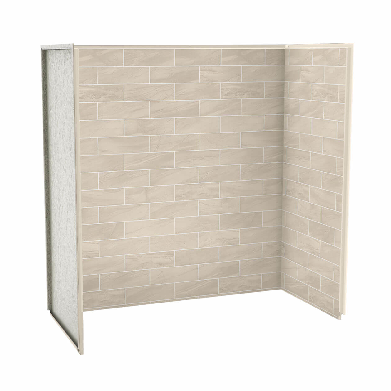 Utile 6030 Composite Direct-to-Stud Three-Piece Tub Wall Kit in Metro Tux