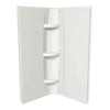 40 x 72 in. Acrylic Direct-to-Stud Two-Piece Shower Wall Kit in White