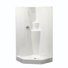 Imperial II 39 x 39 AcrylX Corner Center Drain One-Piece Shower in White