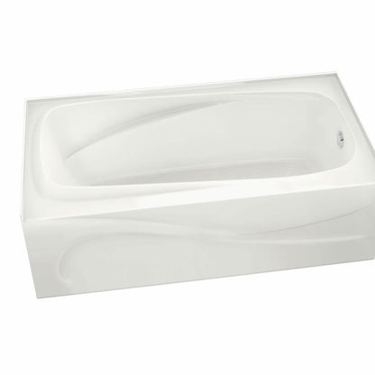 Santorini 60 x 32 Acrylic Alcove Left-Hand Drain Bathtub in White