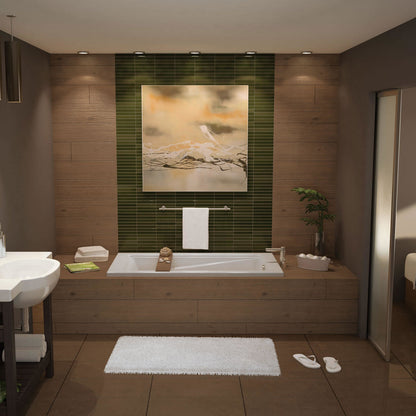 Exhibit 6032 Acrylic Drop-in End Drain Bathtub in White