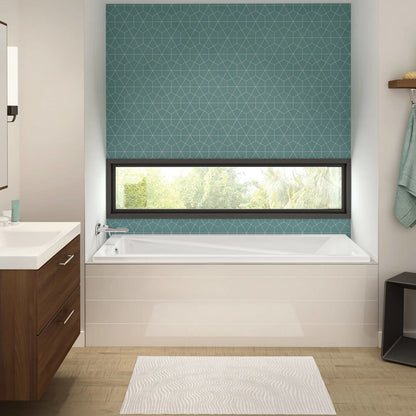 Exhibit 6032 Acrylic Drop-in End Drain Bathtub in White