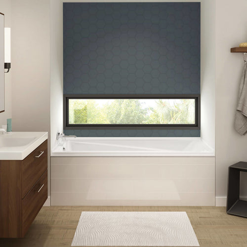 Exhibit 6032 IF DTF Acrylic Alcove Left-Hand Drain Bathtub in White