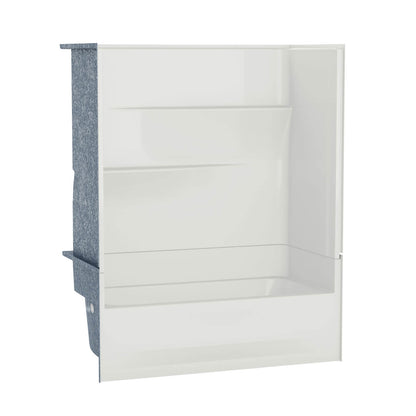 Gallery TS-6030 AcrylX Alcove Left-Hand Drain Two-Piece Tub Shower in White