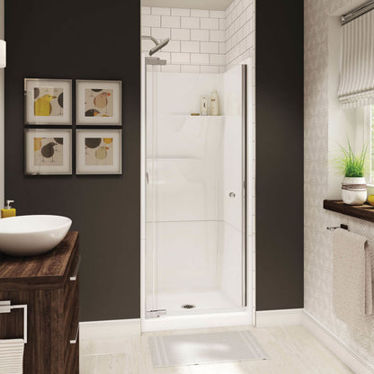 Gallery SH-3232 AcrylX Alcove Center Drain Two-Piece Shower in White