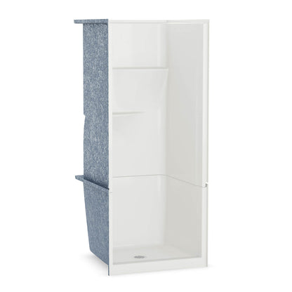 Gallery SH-3232 AcrylX Alcove Center Drain Two-Piece Shower in White