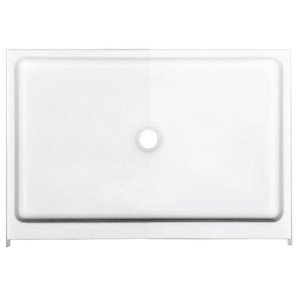 Finesse Base 42 x 32 AcrylX Alcove Shower Base with Center Drain in White