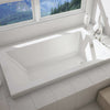 Skybox 6636 Acrylic Drop-in End Drain Bathtub in White