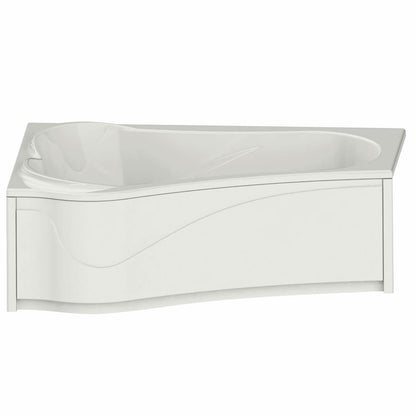 Murmur 6043 ASY Acrylic Drop-in Left-Hand Drain Bathtub in White