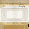 Optik C 66 x 36 Acrylic Drop-in Center Drain Bathtub in White