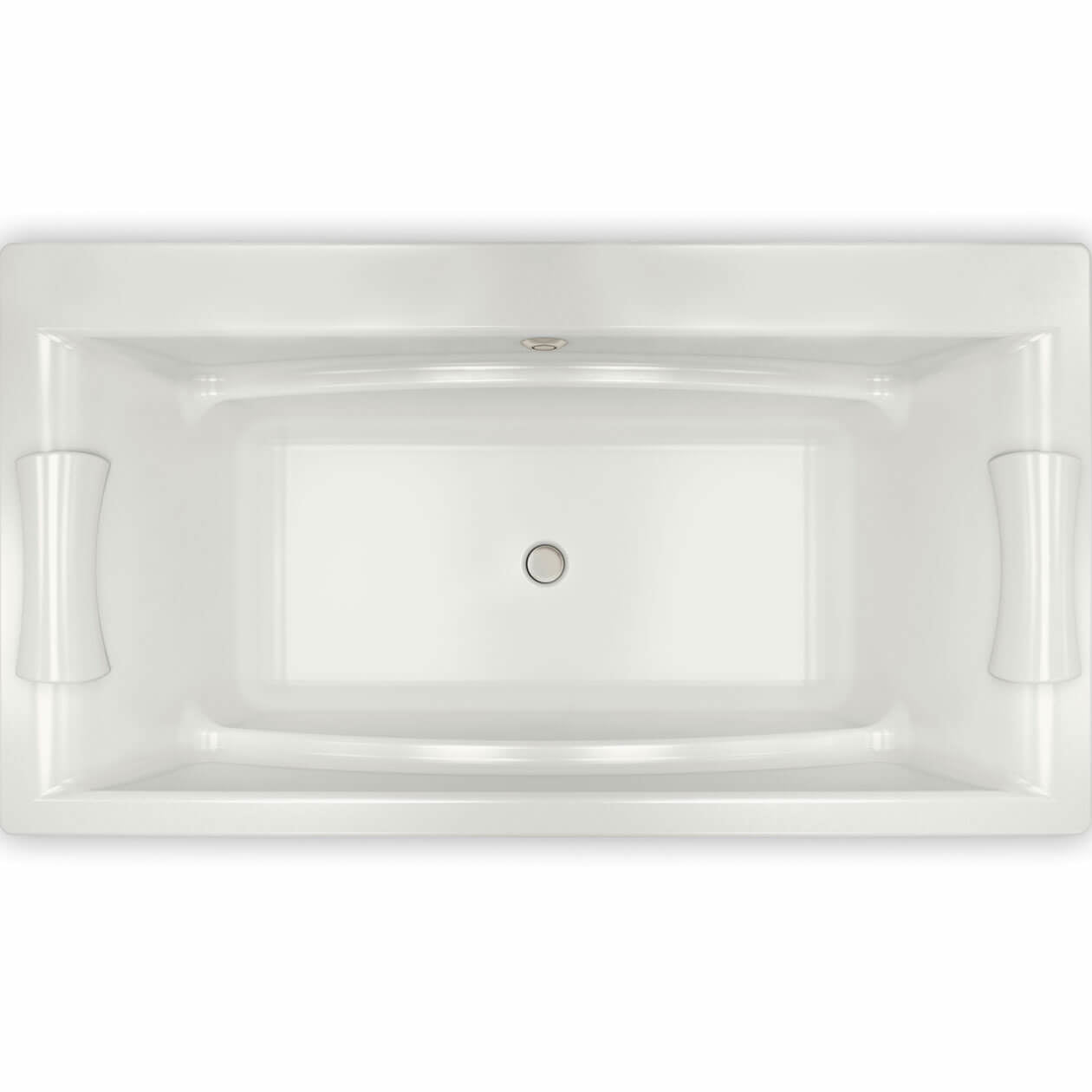 Optik C 66 x 36 Acrylic Drop-in Center Drain Bathtub in White