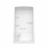 Camelia SHR-4834 Acrylic Alcove Center Drain Three-Piece Shower in White