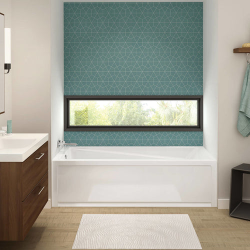 Exhibit 7236 IFS Acrylic Alcove Left-Hand Drain Bathtub in White