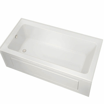 Pose 6632 IF Acrylic Alcove Left-Hand Drain Bathtub in White