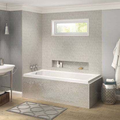 Pose 6636 IF Acrylic Corner Left Left-Hand Drain Bathtub in White
