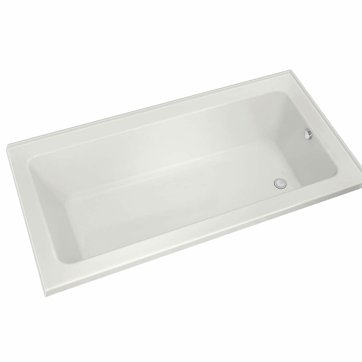 Pose 7236 IF Acrylic Corner Right Left-Hand Drain Bathtub in White