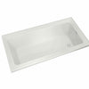 Pose 7242 IF Acrylic Corner Right Left-Hand Drain Bathtub in White