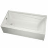 Exhibit 6632 IFS AFR Acrylic Alcove Left-Right Drain Bathtub in White