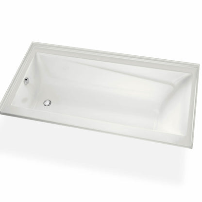 Exhibit 6632 IF DTF Acrylic Alcove Left-Hand Drain Bathtub in White
