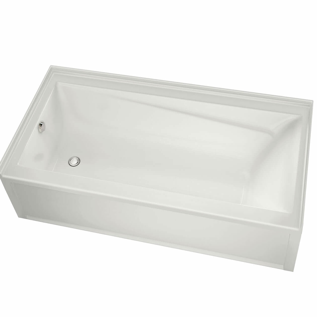 Exhibit 7232 IFS AFR DTF Acrylic Alcove Left-Hand Drain Bathtub in White