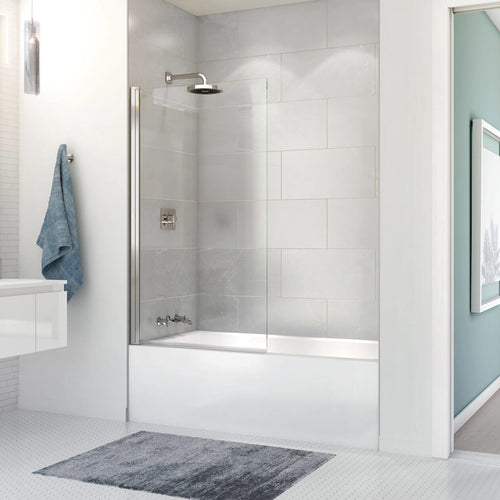 Rubix Access 6030 AFR Acrylic Alcove Left-Hand Drain Bathtub in White