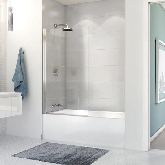 Rubix Access 6030 AFR Acrylic Alcove Left-Hand Drain Bathtub in White
