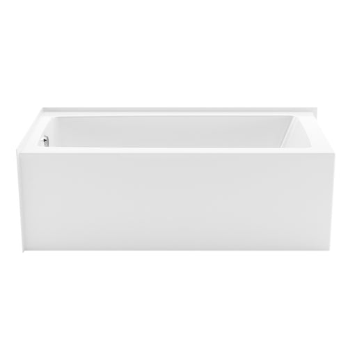 Mackenzie Corner 6030 AFR AcrylX Corner Left-Hand Drain Bathtub in White