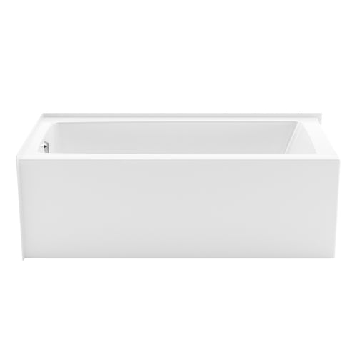 Mackenzie Corner 6032 AcrylX Corner Left-Hand Drain Bathtub in White