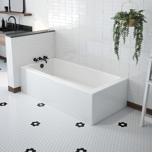 Mackenzie Corner Access 6030 AcrylX Corner Left-Hand Drain Bathtub in White