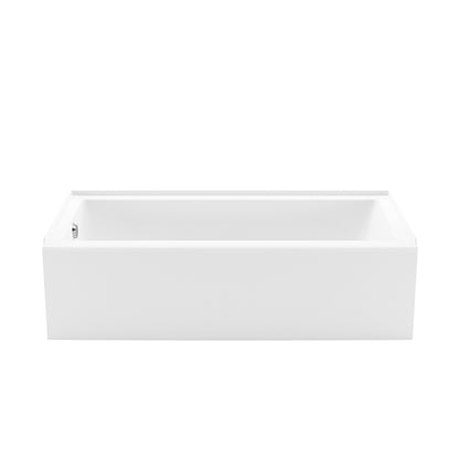 Bosca Access 6030 AFR Acrylic Alcove Left-Hand Drain Bathtub in White