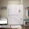 ALLIA SH-6034 Acrylic Alcove Right-Hand Drain One-Piece Shower in White