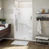 ALLIA SH-4834 Acrylic Alcove Center Drain One-Piece Shower in White