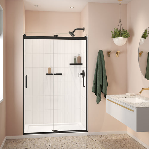 Versaline 48 in. Alcove Wall Kit - Vertical in White