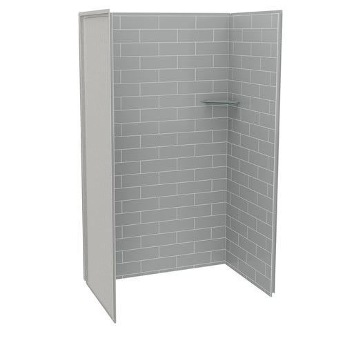 Utile 4832 Composite Direct-to-Stud Three-Piece Alcove Shower Wall Kit in Origin Arctik