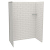 Utile 6032 Composite Direct-to-Stud Three-Piece Alcove Shower Wall Kit in Origin Arctik