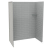 Utile 6032 Composite Direct-to-Stud Three-Piece Alcove Shower Wall Kit in Origin Arctik
