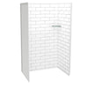 Utile 4832 Composite Direct-to-Stud Three-Piece Alcove Shower Wall Kit in Metro Tux