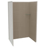Utile 4832 Composite Direct-to-Stud Three-Piece Alcove Shower Wall Kit in Metro Tux