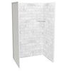Utile 4832 Composite Direct-to-Stud Three-Piece Alcove Shower Wall Kit in Metro Tux