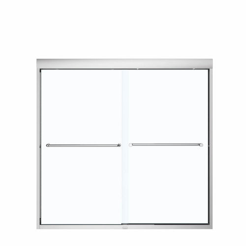 Kameleon SC 51-55 x 57 in. 6 mm Bypass Tub Door for Alcove Installation with Clear glass in Chrome