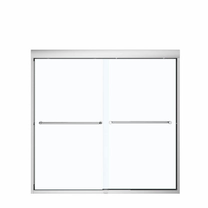 Kameleon SC 55-59 x 57 in. 6 mm Bypass Tub Door for Alcove Installation with Clear glass in Chrome