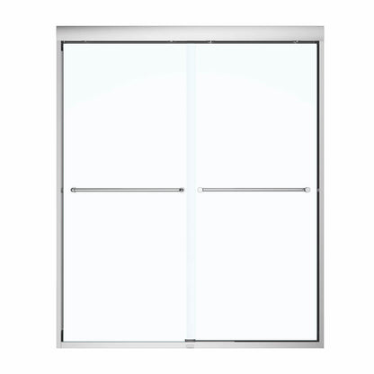 Kameleon SC 51-55 x 71 in. 6 mm Bypass Shower Door for Alcove Installation with Clear glass in Chrome