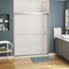 Kameleon SC 51-55 x 71 in. 6 mm Bypass Shower Door for Alcove Installation with Clear glass in Chrome