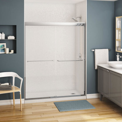 Kameleon SC 51-55 x 71 in. 6 mm Bypass Shower Door for Alcove Installation with Clear glass in Chrome