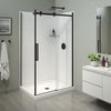 Halo Pro 48 x 32 x 78 3/4 in. 8mm Sliding Shower Door for Corner Installation with Clear glass in Chrome