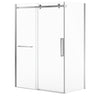 Halo Pro 60 x 32 x 78 3/4 in. 8mm Sliding Shower Door with Towel Bar for Corner Installation with Clear glass in Chrome